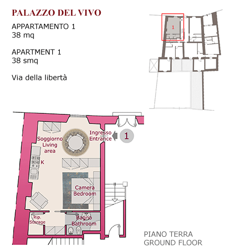 Planimetria Palazzo del Vivo