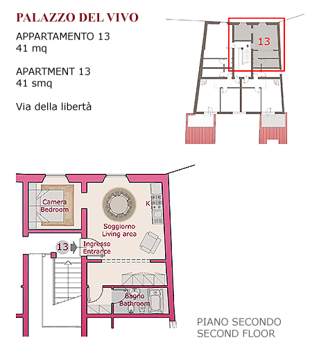 Planimetria Palazzo del Vivo