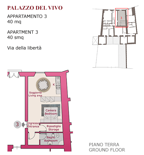 Planimetria Palazzo del Vivo