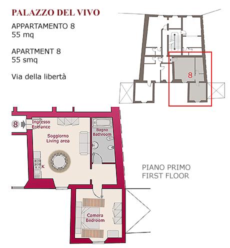 Planimetria Palazzo del Vivo